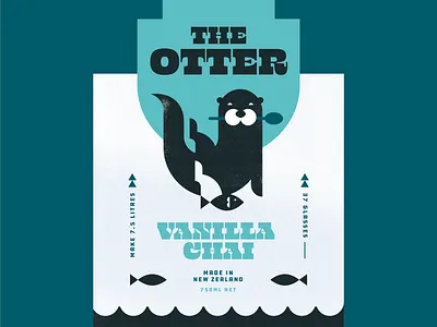 The Otter auckland branding design illustration packaging vector