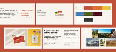 Fire Safe Marin Brand Guidelines brand guidelines branding logo nonprofit