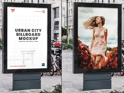 20 Urban City Billboard Mockups adv advertising artwork banner billboard city commercial digital exhibition graphic design marketing mockup photo photoshop psd screen subway template underground urban