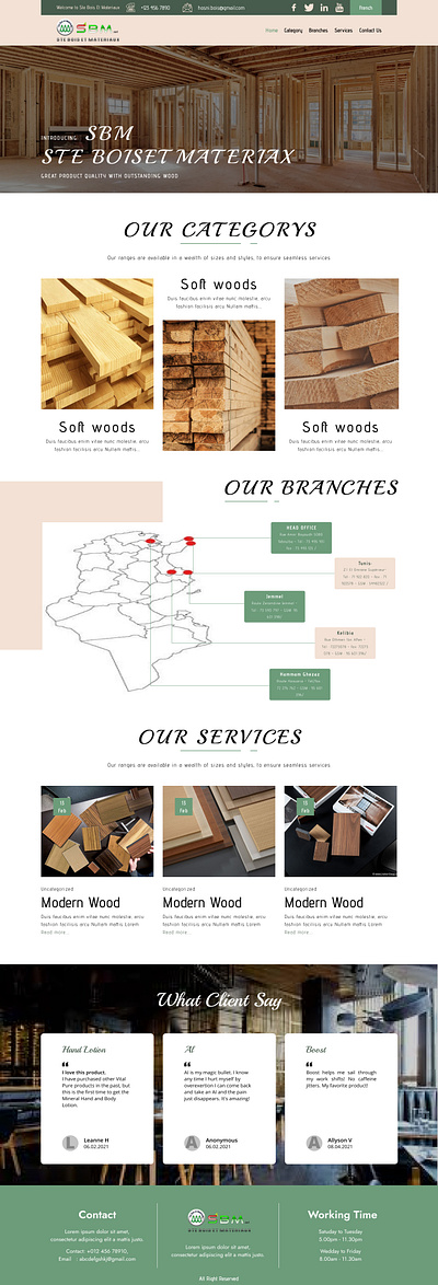 Wood Selling Website beautiful we design design frontend design html ui web design wordpress