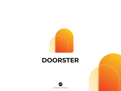 Doorster logo apparel door graphic design icon