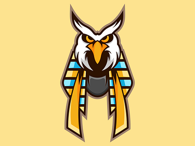 Mythological Creatures animal bird branding character design egypt esports forest gaming logo mascot myth nft night owl vector