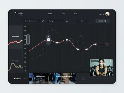 Peloton Stage - Class Creation/Editor [Concept] app creator design editor exercise peloton product design tablet ui ux workout