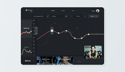 Peloton Stage - Class Creation/Editor [Concept] app creator design editor exercise peloton product design tablet ui ux workout
