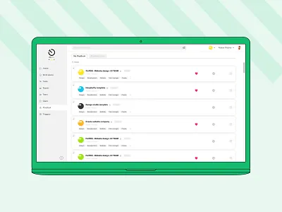Task manager app design interface logo task manager typography ui ux vector