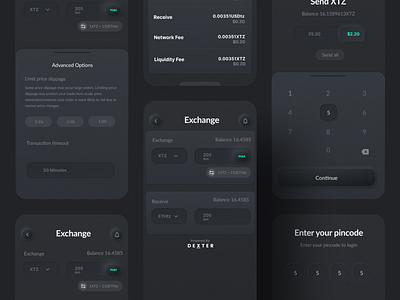 DeFi Exchange App Ui blockchain crypto app crypto exchange app dark dark theme defi defi app dribbble india exchange exchange ui indian design studio indianpix minimal mobile app mobile exchange ui sanket sanket pal top indian uiux designer ui uiux design