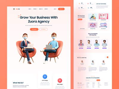 Zuora - Business growing app business growing business soluation clean design design graphic graphic design homepage illustration landing landing page logo minimal people popular ui web web ui website website design