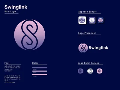 Swinglink branding branding design creative design geomatric graphic design grid icon illustration lettering link logo logo folio logo inspirations logo mark minmalist typography ui vector