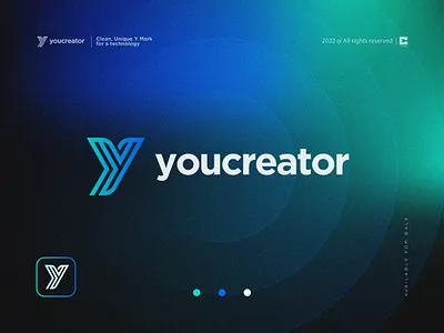 Clean, Unique Y Mark for a technology app logo branding futuristic icon identity logo logos logotype software software logo startup startup branding startup logo tech tech company tech logo technology technology logo typography vector