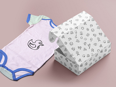 Package Design for Giftbasket 2d 2d art baby package baby products brand branding clean design digital digital art graphic design identity branding illustration logo minimal modern package package design vector