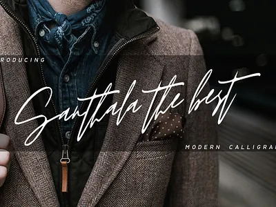 Santala The Best calligraphy font font script font signature font