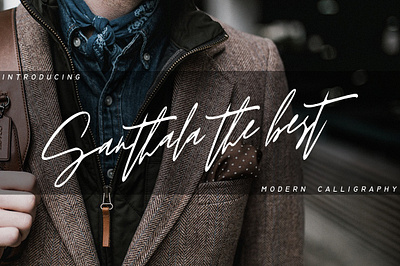 Santala The Best calligraphy font font script font signature font