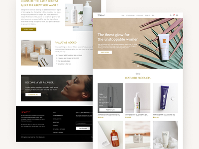 Ecommerce website for Cosmetics Industry cosmetics website design elegant fashion landingpage minimal minimal ecommerce website design modern redesign uidesign uiux ux vintage web web design web design landingpage webdesign website website design