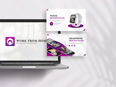 Work From Home Presentation Template branding business presentation corporate creative design elegant graphic design minimalist mockup modern powerpoint powerpoint template ppt pptx presentation presentation design slides ui wfh work from home