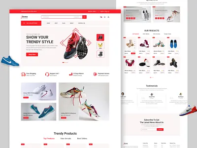 Shoe Ecommerce Landing Page adidas clothing brand design ecommerce ecommerce landing page fashion landing page mockup product shoe ecommerce shoes store typography ui uidesigner uiux userexperience ux web design website website web template