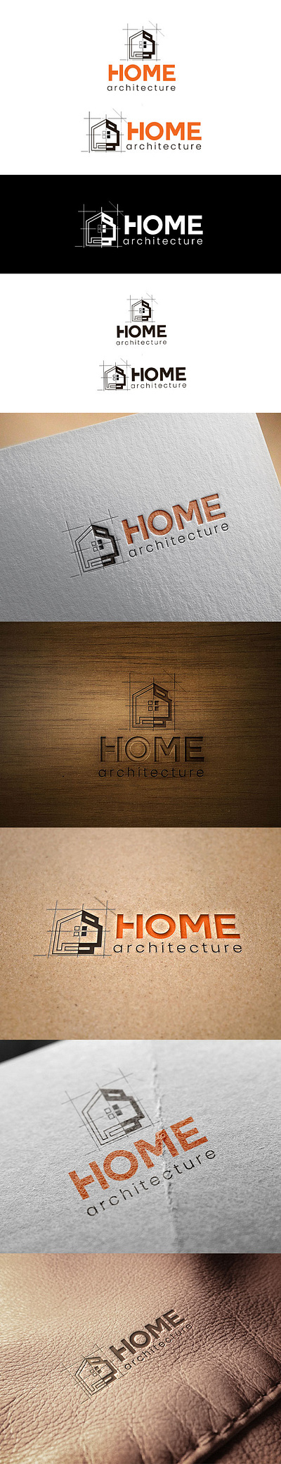 Home Architecture Logo adobe illustrator cc home architecture home logo logo des logo design realstate logo vector