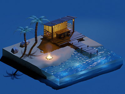 Hawaii 3d 3dmodel 3dmodeling 3drendering animation blender branding dailyrender design digital illustration digitalillustrating graphic design illustration art illustrations illustrator isometricthings motion graphics ui