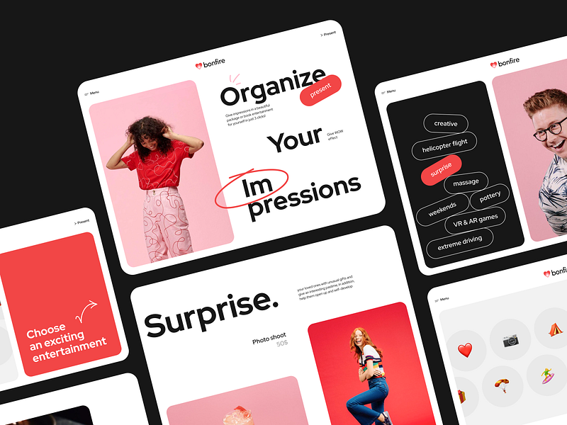 Bonfire - Landing Page Design clean design landing landing page design minimal startup ui ui design ux web design website website design