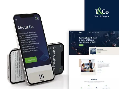 Treacy & Company professional responsive typography ui upqode webdesign wordpress development