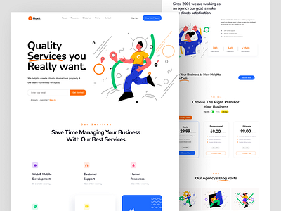 Agency website Design UI agency web agency website digital agency home home page homepage illustration landing landing page landingpage madhu mia minimal product designer ui uiux user interface ux web web design website design