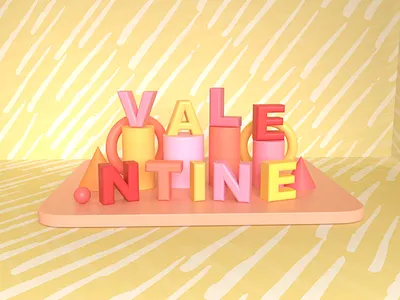 3D 'LOVE' 3d 3ddesign adobedimension branding graphic design typography visualdesigner