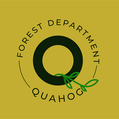 Quahog Forest Department branding design icon logo minimal ui vector