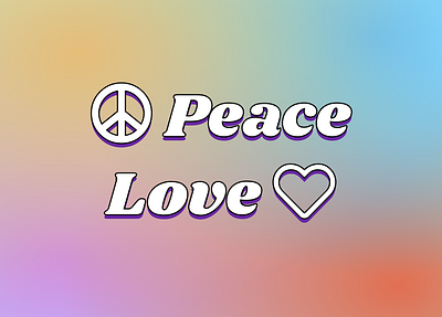 Peace & Love design gradient graphic design header icon icons intro logo mdb mdbootstrap typography ui ui design web design