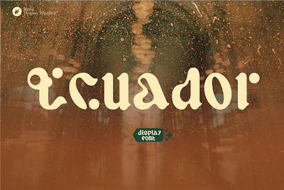 Ecuador design font logo regu