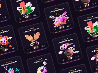 ✨ Sharing Card - Omada ✨ 3d animation animate card soccer nft instagram mobile ui ios rank ranking podium