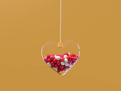 Valentines* 3d animation branding c4d cinema4d color design graphic design heart love minimalism motion graphics red valentines valentinesday white yellowm pink