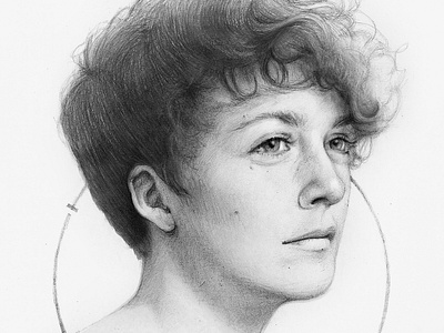 Linda album cover art drawing illustration painting pencil art portrait realistic drawing retro art
