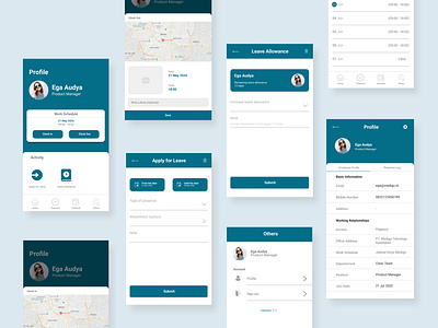 Medigo - Attendance App Design application attendance mobile ui design ux