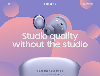 Samsung Galaxy Buds Pro - Landing Page branding hedphones landing landing page samsung ui web design