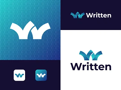 Written Modern W Letter Logo Design alphabet brand identity colorful logo corporate logo design design flat graphic design letter logo letter w geometric logo logo design logo template minimal modern logo type typography up vector w latter logo w logo design illustrator w logo template