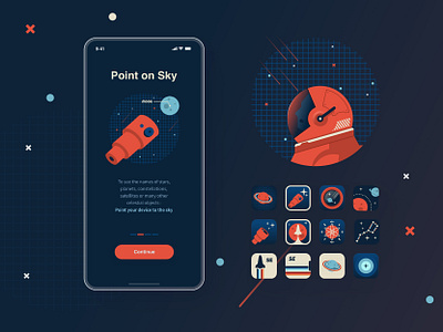 Space Era 🚀 app branding design graphic design illustration ios logo mars mobile moon nasa planet space spacex starship typography ui ux vector