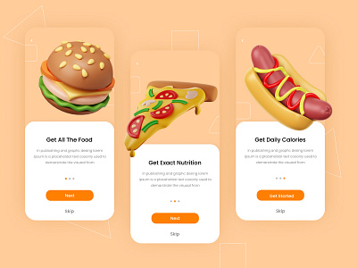 Food App Onboarding alifemu food app food app design food app onboarding food app ui food delivery app food delivery onboarding food onboarding minimal onboarding onboarding design onboarding ui sajeeb rasel thedsquad ui design