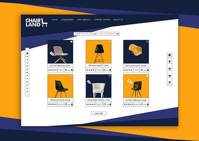 WEB Design - Chairland adobe xd app app design brand branding clothing brand company design design for sale fashion figma graphic design illustration logo ui ux web web design