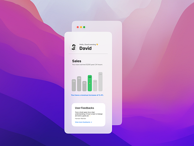 Sales Dashboard UI animation branding dashboard design graphic design macos ui