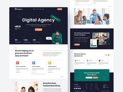 Digital Agency Website agency website best designer build website company wensite design agency wensite design service digital agency digital agency website dribbble best shot homepage product designer rupak rupak chakraborty rupak design uiux web web design web designer website website design