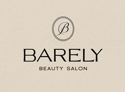 Minimal logo design for Barely beauty salon | Modern brand logo beauty branding beauty logo brand identity design branding branding design design designlogo elegant logo graphic design illustration illustrator logo logo design logo designer logo ideas logo inspiration minimal logo modern logo salon branding salon logo