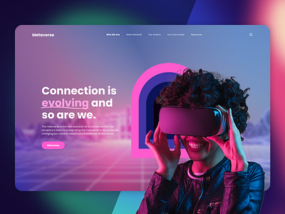 Metaverse Concept figma freebie metaverse ui4free