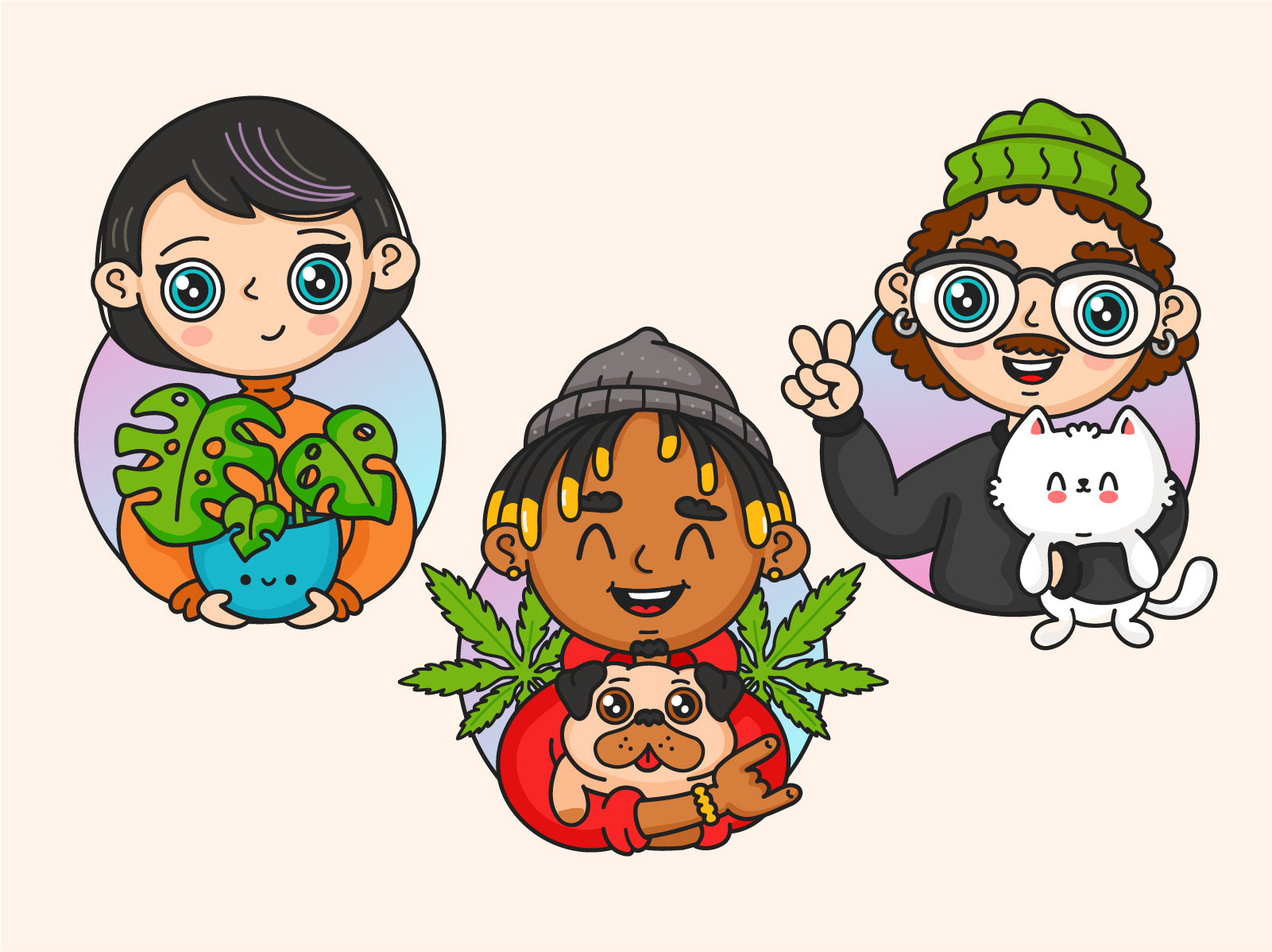 Example of Cute Kawaii Cartoon Character