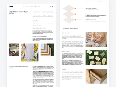 Radis e-commerce site // Materials eco finish materials natural organic pastel wood