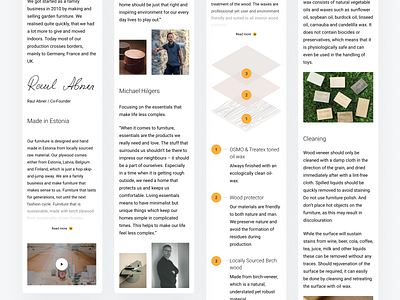 Radis e-commerce site // Materials // Responsive design system eco mobile natural pastel responsive scalable website