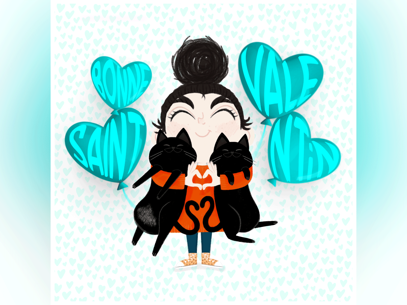 saint valentin adobe fresco adobe illustrator cartoon dessin digital illustration drawing fresco greetings illustration illustrator saint valentin valentines day