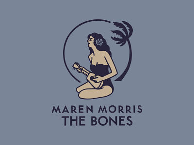 Maren Morris artist merch band merch bones illustration maren morris palm tree storm