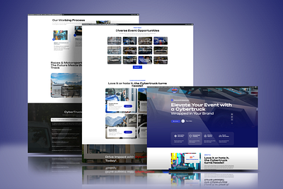 Cybertruck Event Rental Website – High-Impact WordPress Design cybertruck eventmarketing seo uiux webdesign wordpress