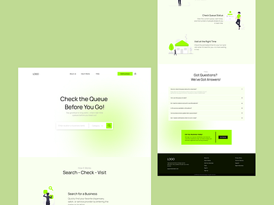 Queue Management Website UI Design design ui ui design uiux ux ux design web design web ui