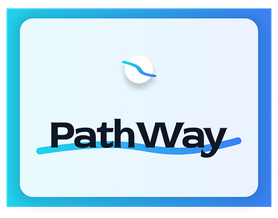 PathWay Branding branding gradient healthcare lockup logo nurse pathway support ui