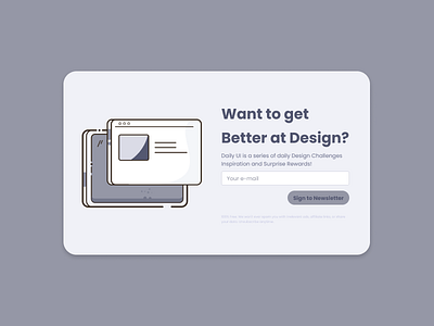 Newsletter Blue #DailyUI dailyui design figma newsletter newsletter sign up newsletter signup sign up signup typography ui uiux ux